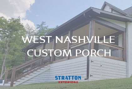 Custom Front Porch Addition Transforms West Nashville Property